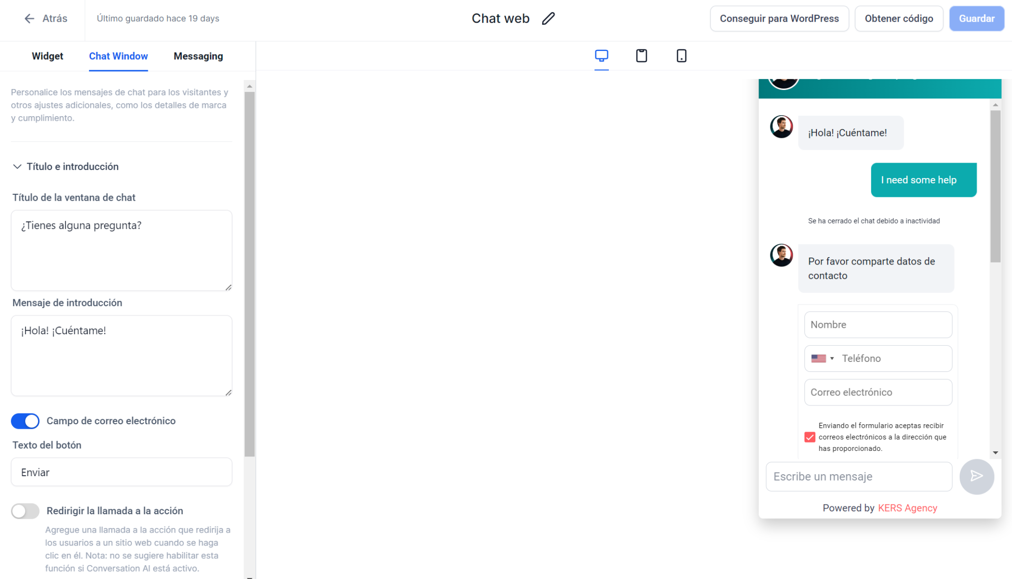 Cómo crear un Chatbot IA sin programar - KERS Agency