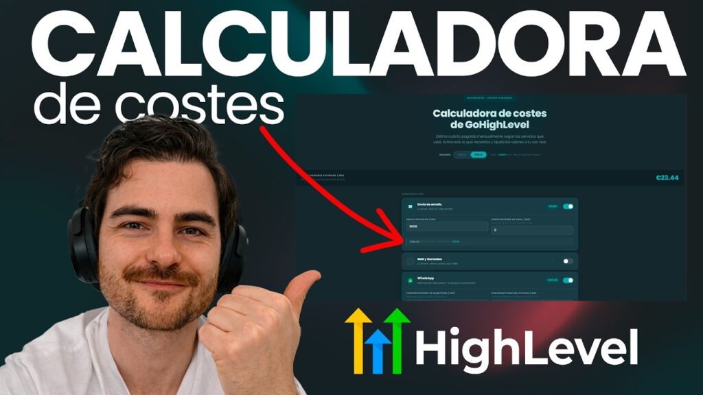 Calculadora gratis de costes de GoHighLevel para presupuestar al cliente