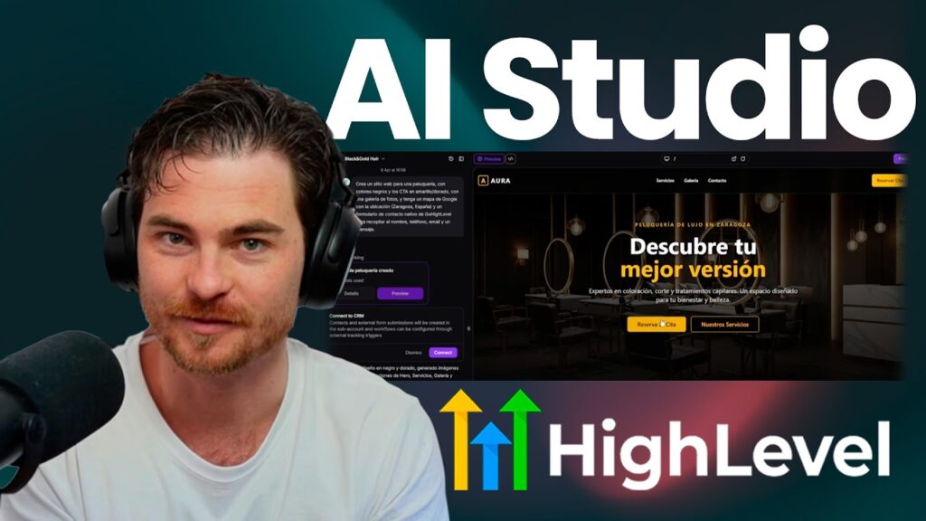 Chema Aznar explicando AI Studio de GoHighLevel