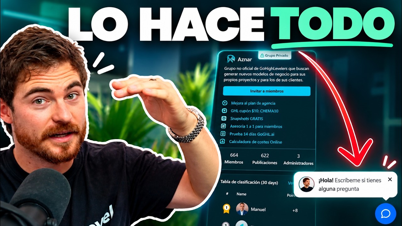 IA que gestiona comunidades en GoHighLevel: configuración del agente en el vídeo