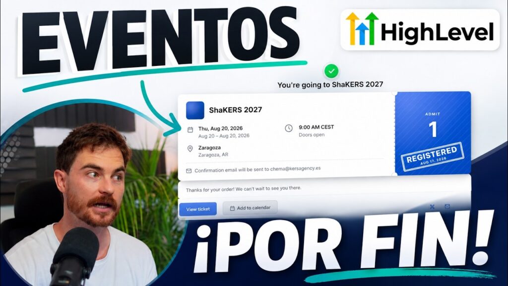 Cómo crear un evento en GoHighLevel paso a paso (presencial y online)